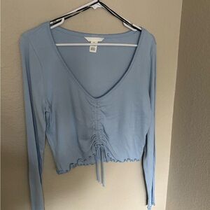Light Blue Long Sleeve Top